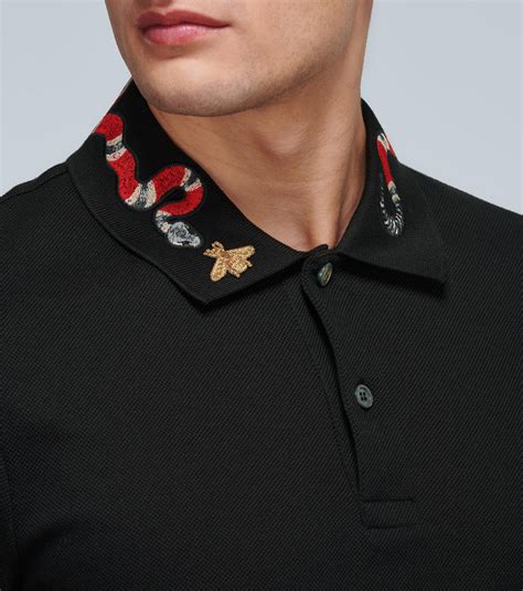 gucci mens polo replica|gucci polo snake collar.